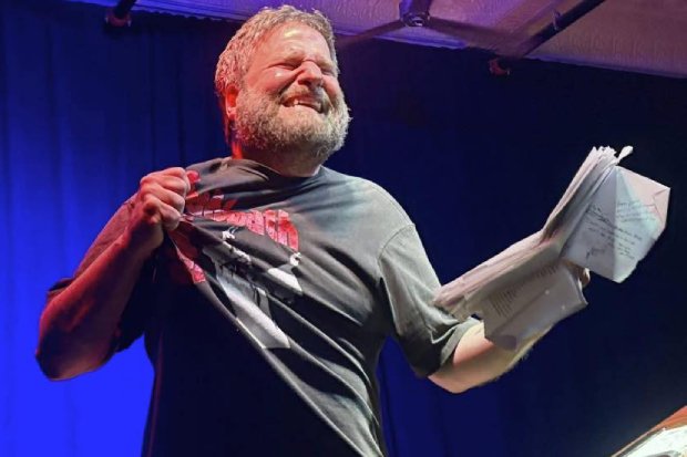 Thomas Fucaloro performing onstage